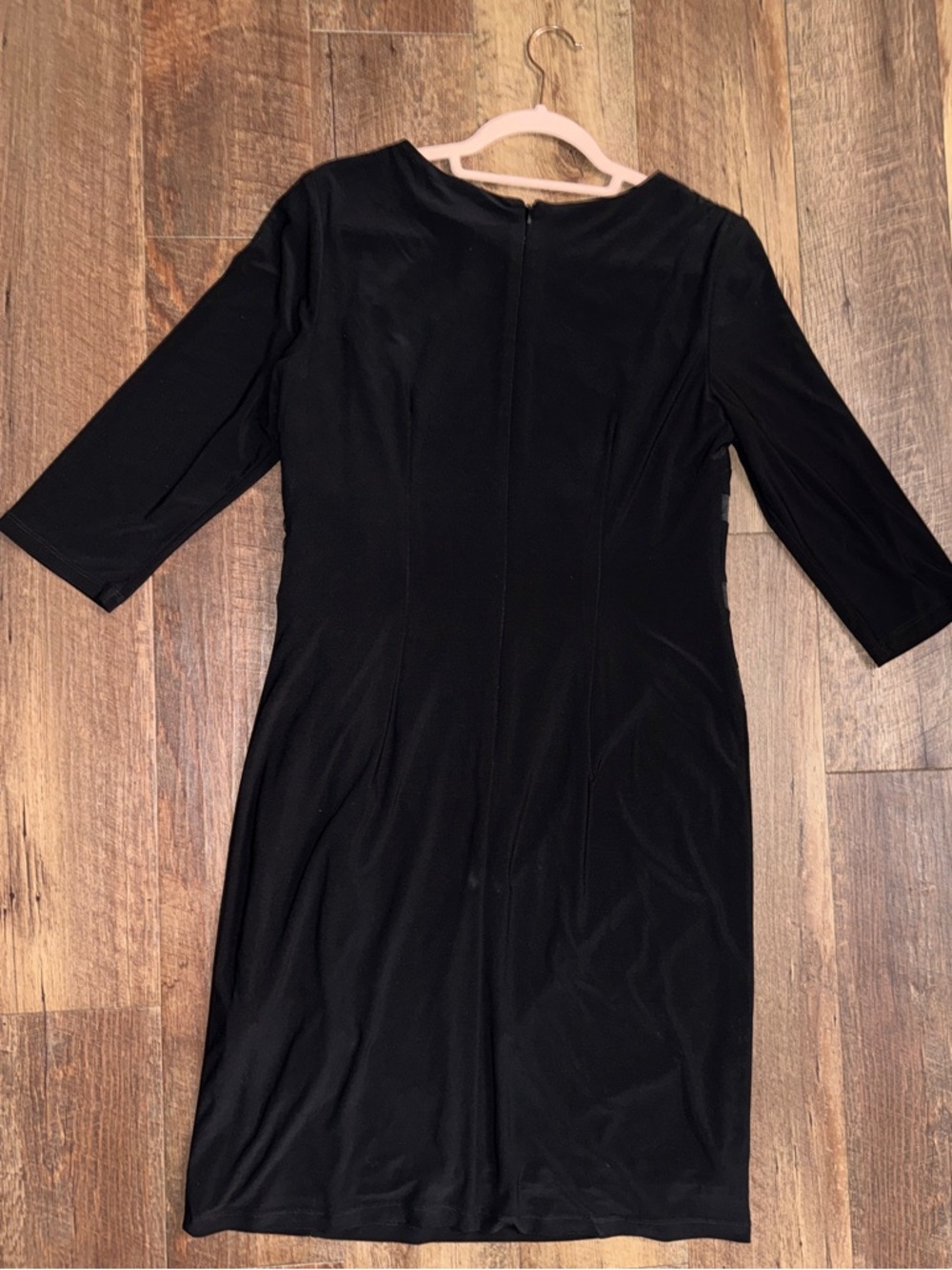 R&M Richards Black Ruffle Sheath Midi Dress - Picture 10 of 13